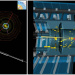 (Left) CMS event display of a candidate event in which two W bosons and one Z boson are produced and decay into three electrons and a muon. (Right) ATLAS event display of a candidate event in which two Z bosons are produced, along with two jets. The Z bosons subsequently decay into two electrons and two muons. (Image: CERN) 